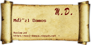Mözl Damos névjegykártya